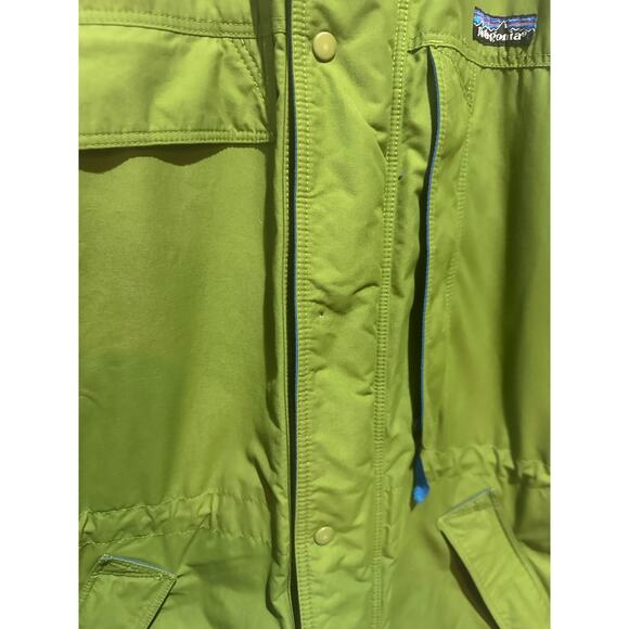 VTG Patagonia Mens Green Purple Full Zip Insulated Parka Sz M No Hood Distressed - Picture 8 of 12